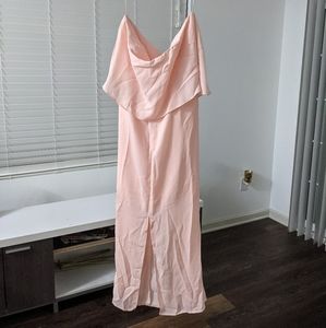Charles Henry pink strapless dress (Large)